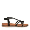 Sandales Entredoigt NOIR Femme Elastique