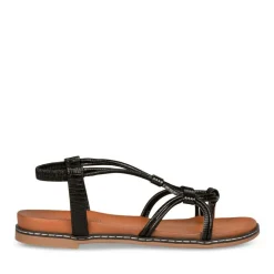 Sandales Entredoigt NOIR Femme Elastique