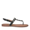 Sandales Entredoigt NOIR Femme Boucle