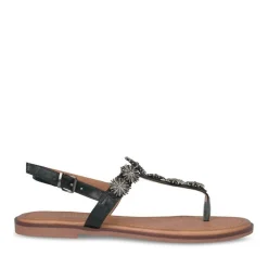 Sandales Entredoigt NOIR Femme Boucle
