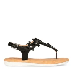 Sandales Entredoigt NOIR Femme Boucle