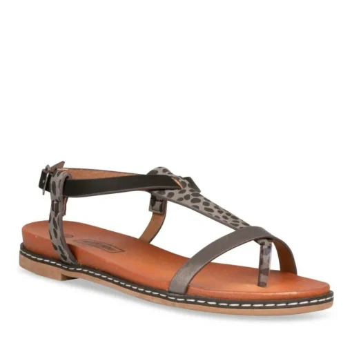 Sandales Entredoigt NOIR Femme Boucle