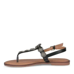 Sandales Entredoigt NOIR Femme Boucle