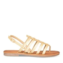 Sandales Entredoigt OR Femme Motif Uni Boucle