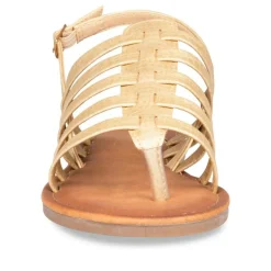 Sandales Entredoigt OR Femme Motif Uni Boucle