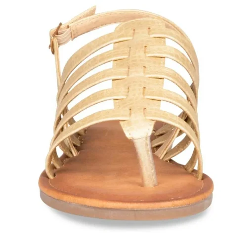 Sandales Entredoigt OR Femme Motif Uni Boucle