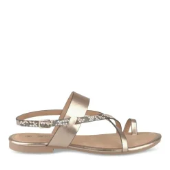 Sandales Entredoigt ROSE Femme Motif Animal Boucle