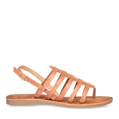 Sandales Entredoigt ROSE Femme Motif Uni Boucle