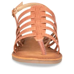 Sandales Entredoigt ROSE Femme Motif Uni Boucle