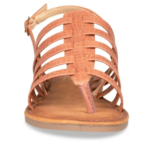Sandales Entredoigt ROSE Femme Motif Uni Boucle