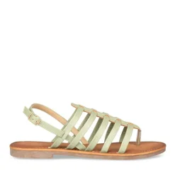 Sandales Entredoigt VERT Femme Boucle