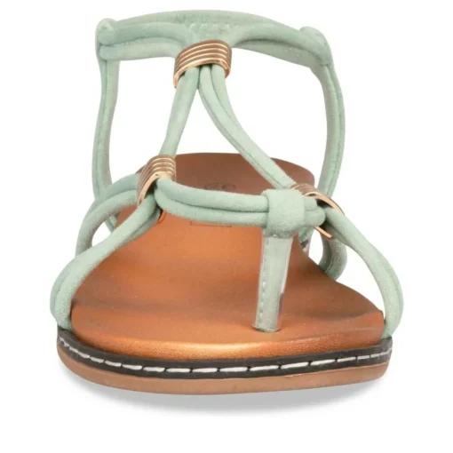 Sandales Entredoigt VERT Femme Elastique