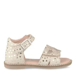 Sandales FUSCHIA Fille CUIR Motif Iridescent Boucle