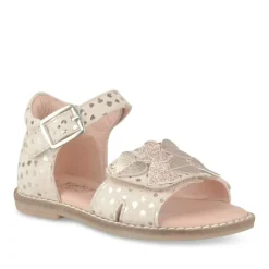 Sandales FUSCHIA Fille CUIR Motif Iridescent Boucle