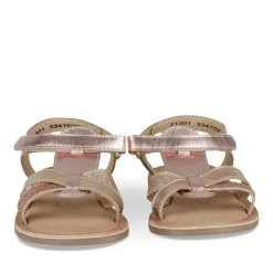 Sandales FUSCHIA Fille CUIR Motif Iridescent Scratch