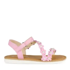Sandales FUSCHIA Fille Motif Fleuri Scratch