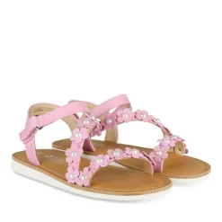 Sandales FUSCHIA Fille Motif Fleuri Scratch