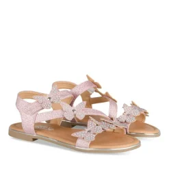 Sandales FUSCHIA Fille Motif Paillettes Scratch