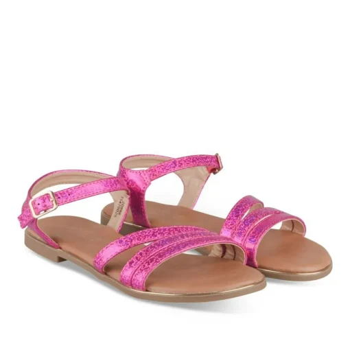 Sandales FUSCHIA Fille Motif Uni Boucle