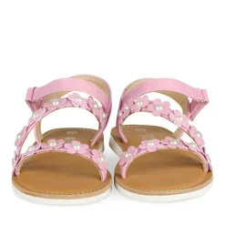 Sandales FUSCHIA Fille Motif Fleuri Scratch