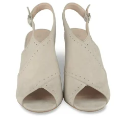 Sandales GRIS Femme Motif Uni Boucle