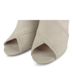 Sandales GRIS Femme Motif Uni Boucle