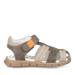 Sandales GRIS Garçon CUIR Scratch