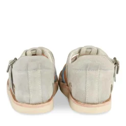 Sandales GRIS Garçon CUIR Motif Multicolore Scratch