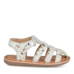 Sandales ICE Fille CUIR Motif Iridescent Scratch