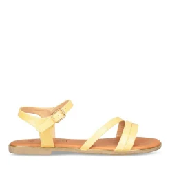 Sandales JAUNE Femme Boucle