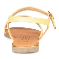 Sandales JAUNE Femme Boucle