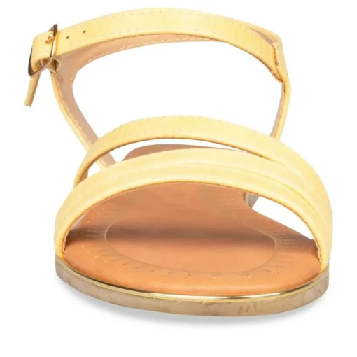 Sandales JAUNE Femme Boucle