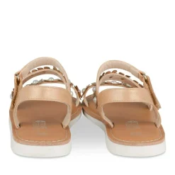 Sandales JAUNE Fille Motif Fleuri Scratch
