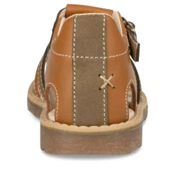 Sandales KAKI Garçon CUIR Boucle