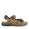 Sandales KAKI Homme CUIR Motif Uni Scratch