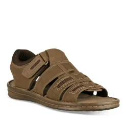 Sandales KAKI Homme CUIR Motif Uni Scratch