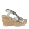 Sandales Liège ARGENT Femme Motif Animal Elastique