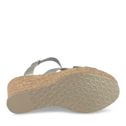 Sandales Liège ARGENT Femme Motif Animal Elastique