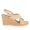 Sandales Liège BEIGE Femme Motif Uni Boucle