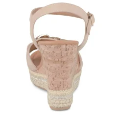 Sandales Liège BEIGE Femme Motif Chaîne Boucle