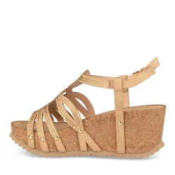 Sandales Liège BEIGE Femme Boucle