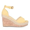 Sandales Liège JAUNE Femme Boucle