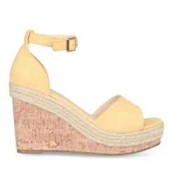 Sandales Liège JAUNE Femme Boucle