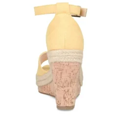 Sandales Liège JAUNE Femme Boucle