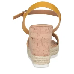 Sandales Liège JAUNE Femme Boucle