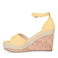 Sandales Liège JAUNE Femme Boucle