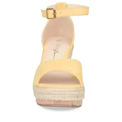 Sandales Liège JAUNE Femme Boucle