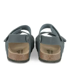 Sandales Liège MARINE Garçon CUIR Motif Uni Scratch