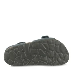 Sandales Liège MARINE Garçon CUIR Motif Uni Scratch
