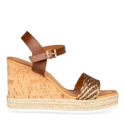Sandales Liège MARRON Femme Boucle